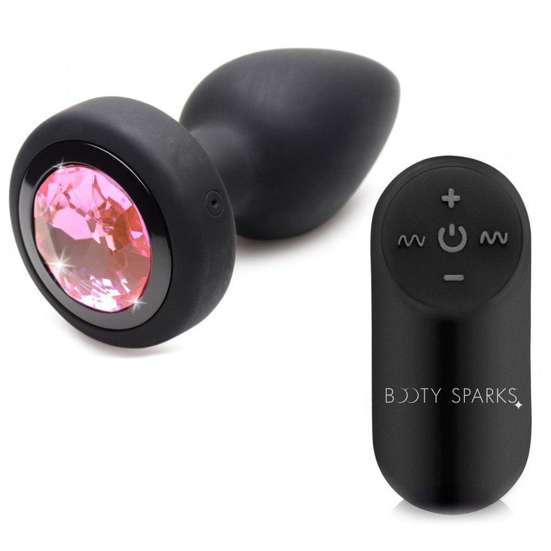 28X Vibrating Silicone Gem Anal Plug - Small - The Dildo Hub