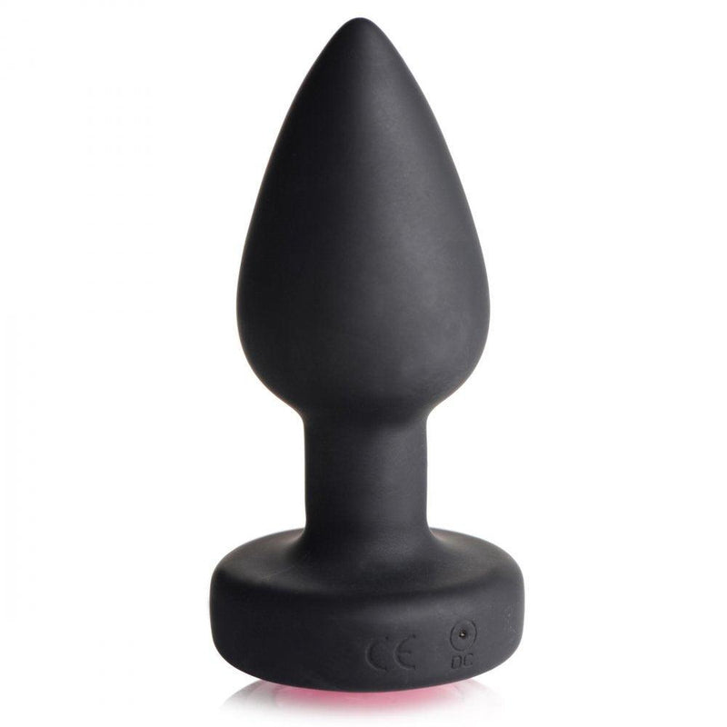 28X Vibrating Silicone Gem Anal Plug - Small - The Dildo Hub