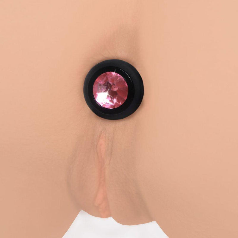 28X Vibrating Silicone Gem Anal Plug - Small - The Dildo Hub