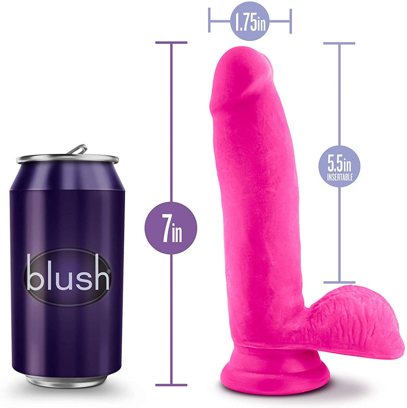 Au Naturel Bold Pleaser Pink Realistic Dildo - 7 Inches | Blush  from thedildohub.com