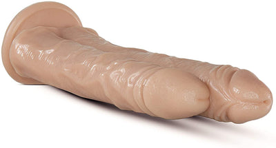 Dr Skin Dr Double Stuffed Vanilla Realistic Cock - 10.75 Inch | Blush Sex Toys from thedildohub.com