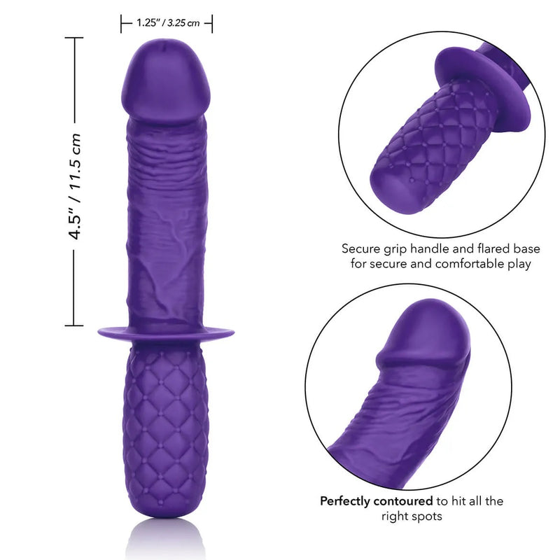 Calexotics Silicone Grip Thruster - Purple  from thedildohub.com