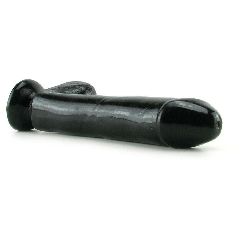 Basix Black Realistic Dildo With Suction Cup - 10 Inches | Pipedream  from thedildohub.com