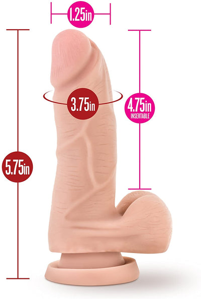 X5 5 Inch Cock With Suction Cup Dildo  from thedildohub.com