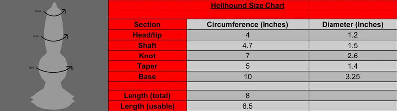 Hellhound 8 Inch Temptation 🔥 - Beast & Wolf Knot Fantasy Dildo 🖤