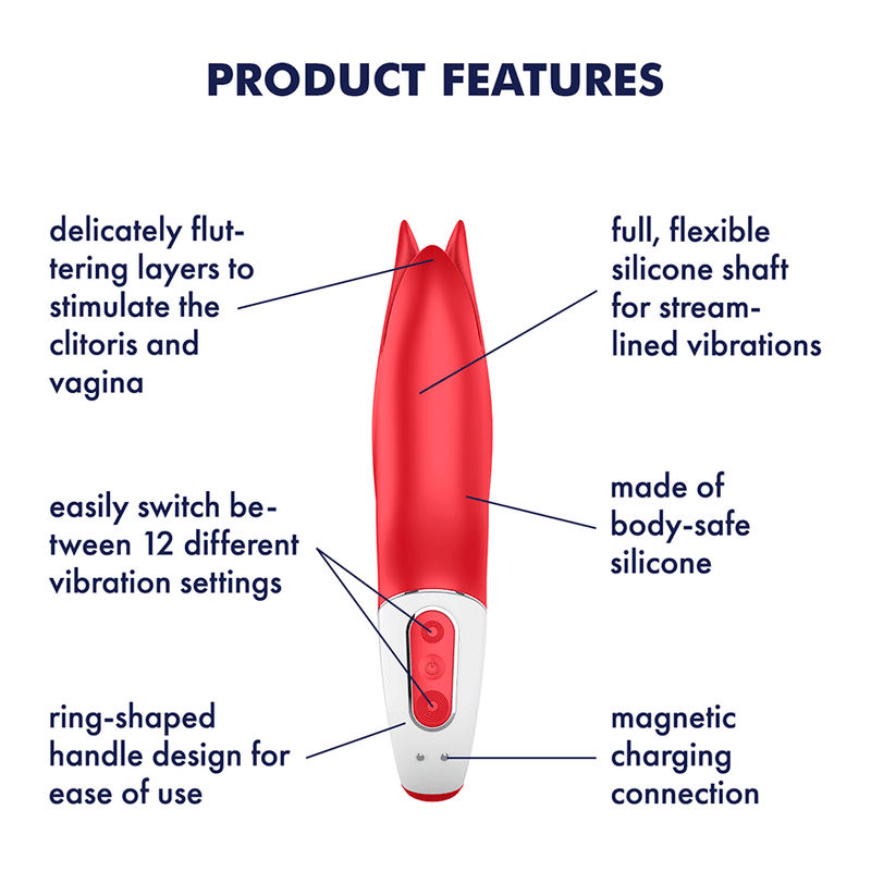 Satisfyer Vibe Power Flower Vibrator Sex Toys from thedildohub.com