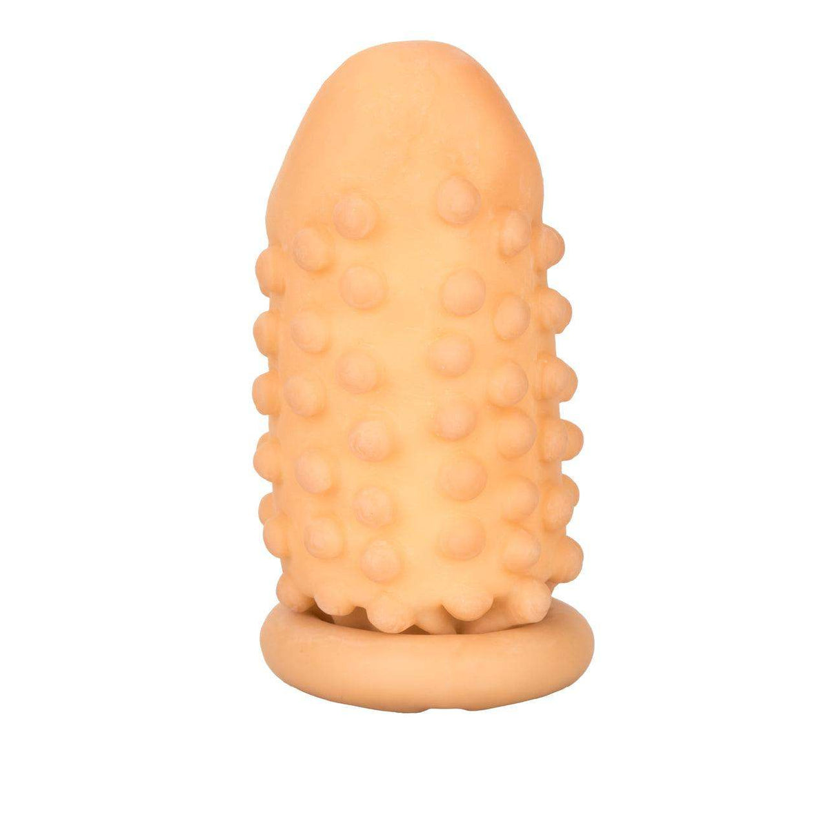 3 Inch Latex Penis Extension - Nubby - Ivory | CalExotics - The Dildo Hub