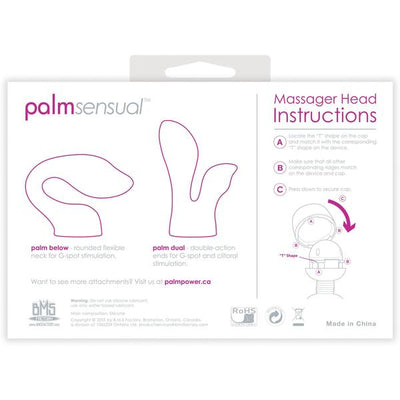 Palm Sensual Accessories - 2 Silicone Heads (For use with PalmPower) | BMS Factory  from BMS Factory