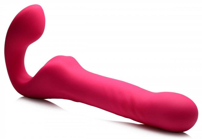 30X Thrusting and Vibrating Strapless Strap-On With Remote Control - The Dildo Hub