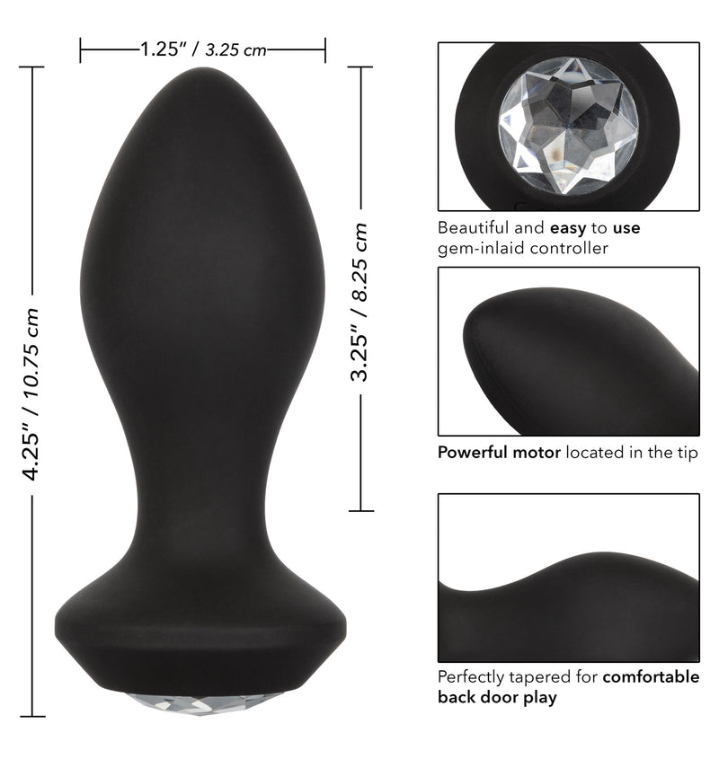 Power Gem Vibrating Crystal Probe | CalExotics Sex Toys from thedildohub.com