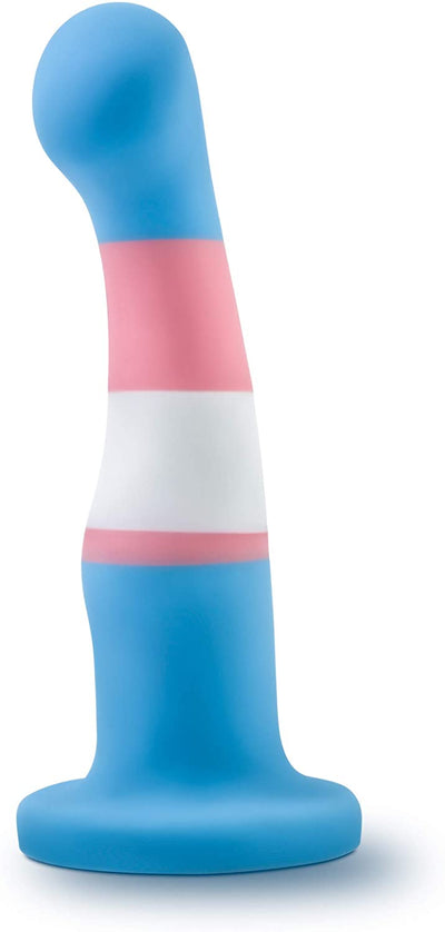 Avant Pride P2 True Blue Silicone Dildo With Suction Cup Base - 6 Inches | Blush  from thedildohub.com
