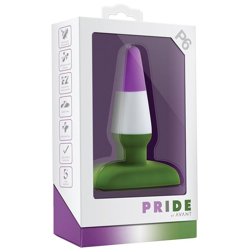 4.25 Inch Pride P6 Beyond Silicone Butt Plug - The Dildo Hub