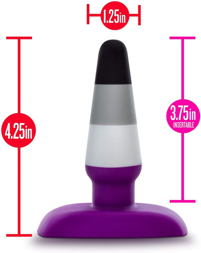 4.25 Inch Pride P7 Ace Silicone Butt Plug - The Dildo Hub