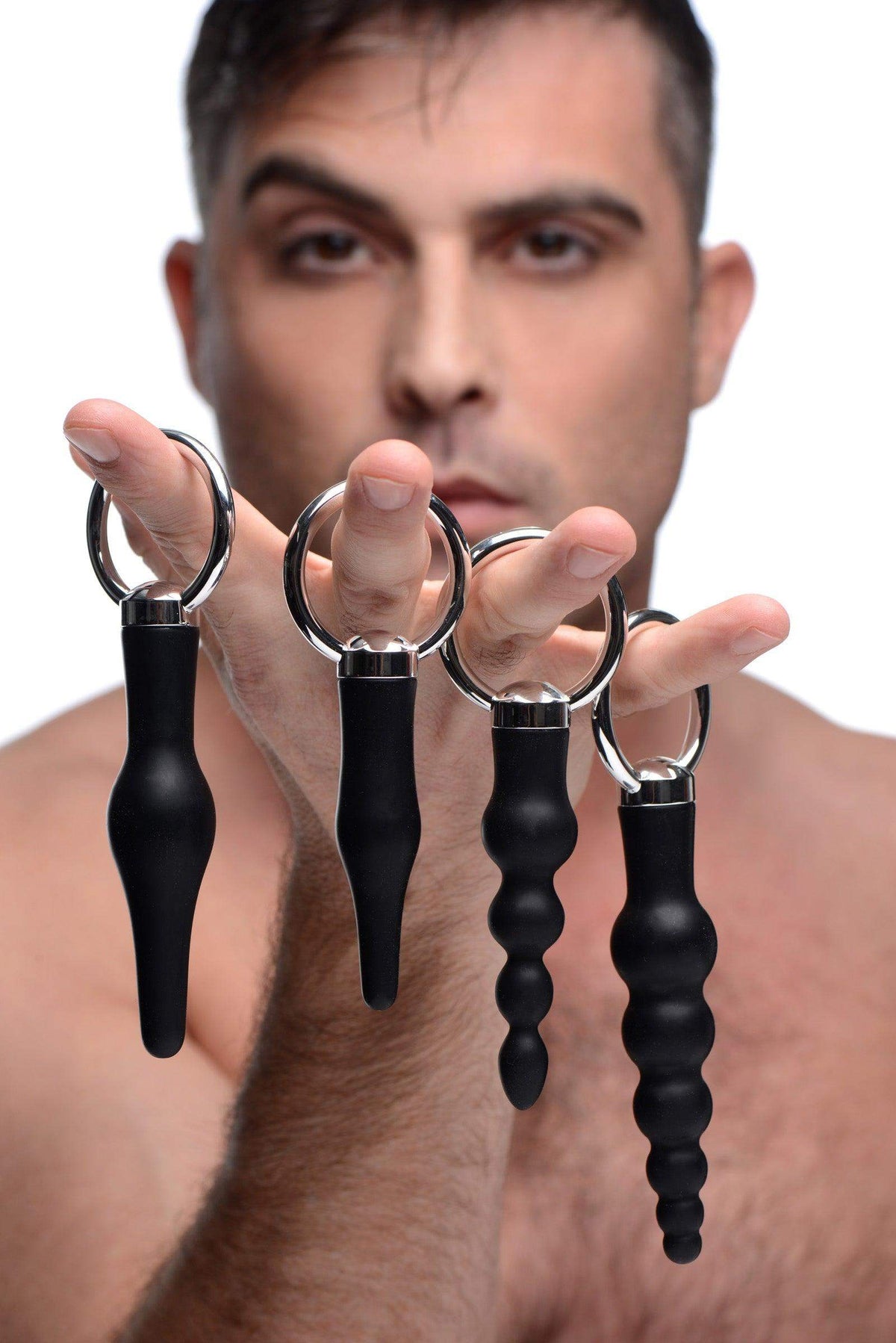 4 Piece Silicone Anal Ringed Rimmer Set - The Dildo Hub