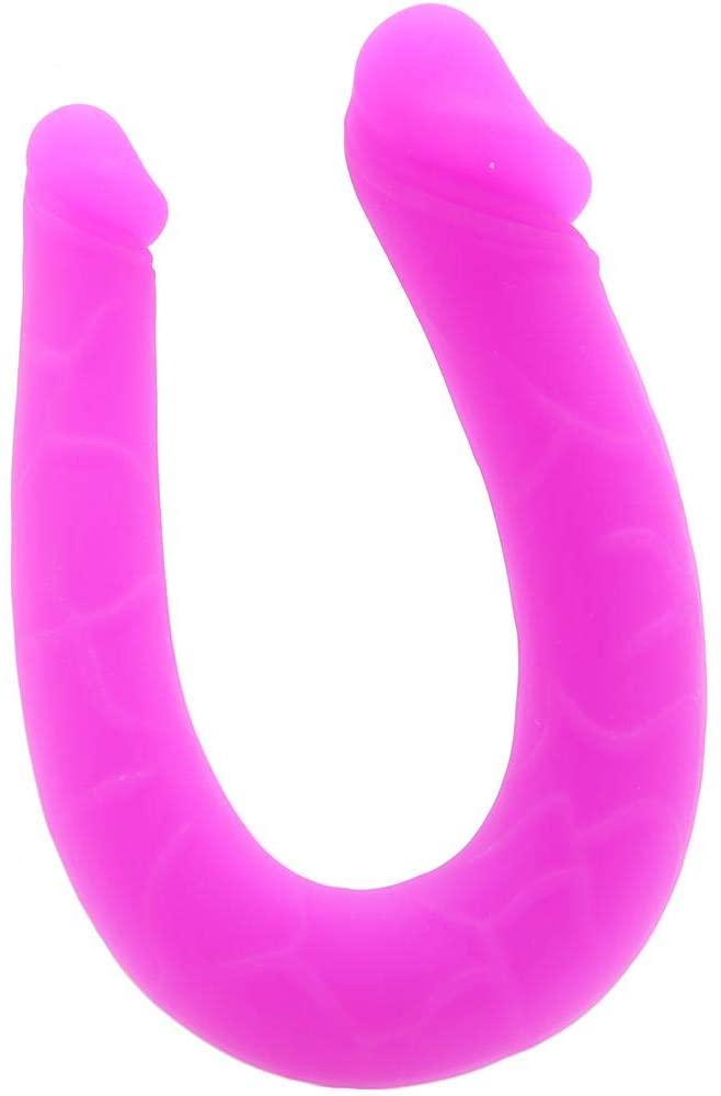 AC/DC Silicone Double Dong Pink Dildo - 12 Inches | CalExotics  from CalExotics