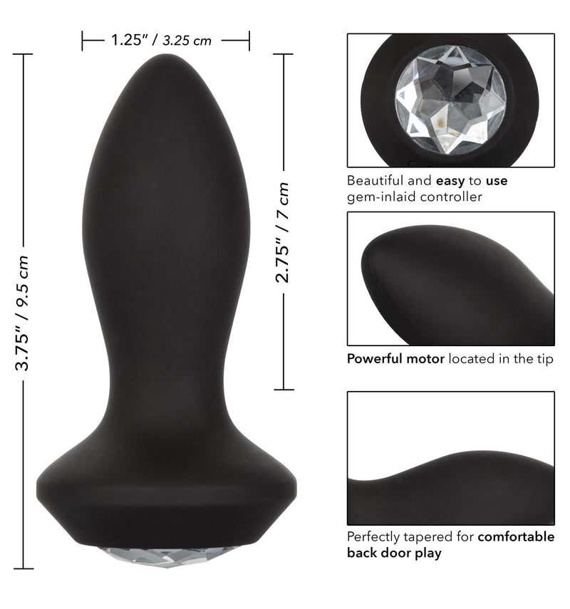 Power Gem Vibrating Petite Crystal Probe | CalExotics Sex Toys from thedildohub.com