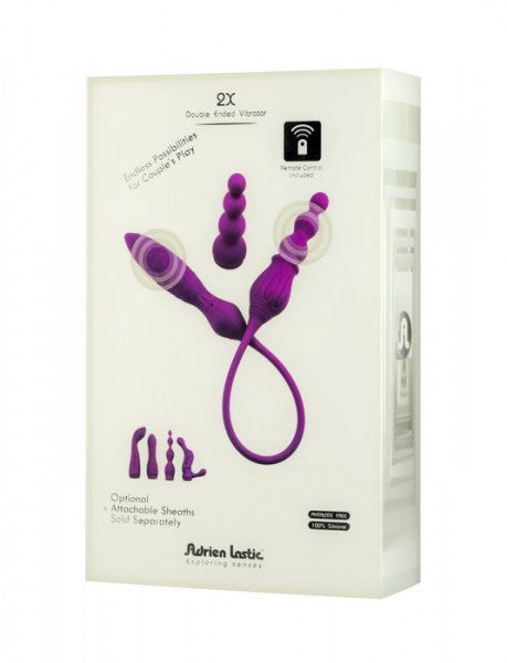 2X Purple Double Vibrator | Adrien Lastic Sex Toys from Adrien Lastic