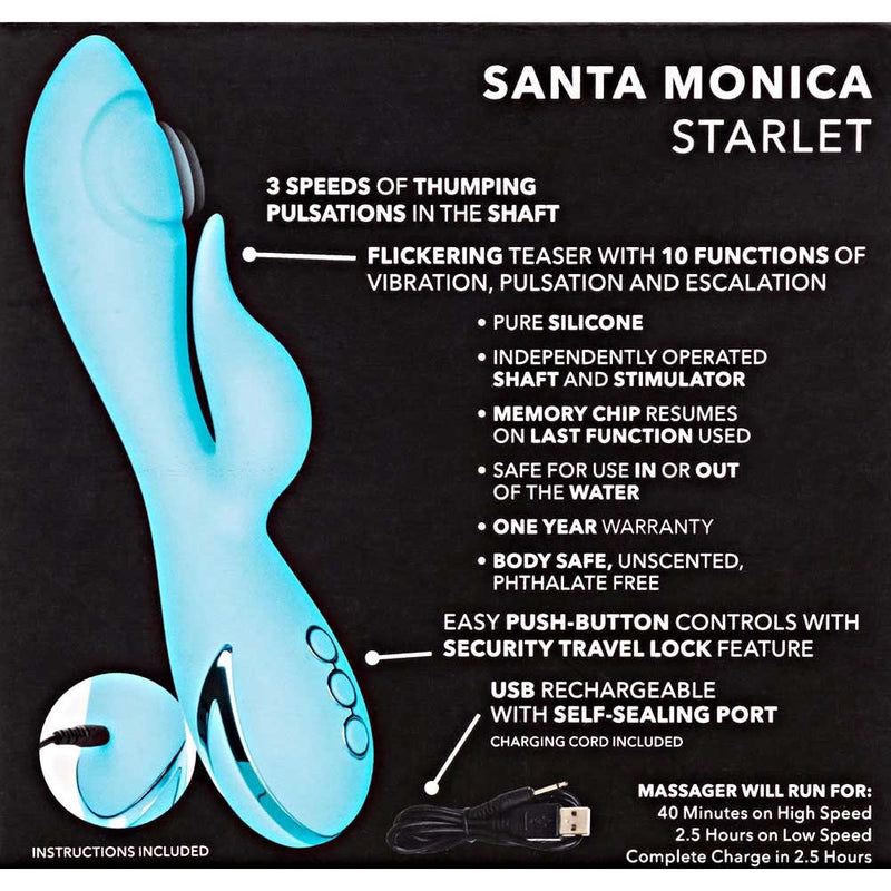 California Dreaming Santa Monica Starlet Luxurious Vibrator | CalExotics  from thedildohub.com