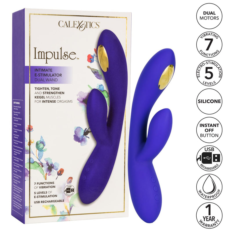 CalExotics Impulse Intimate E-Stimulator Dual Wand Vibrator  from thedildohub.com