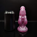 Custom Werewolf Small Fantasy Dildo w/ Knot in Platinum Silicone