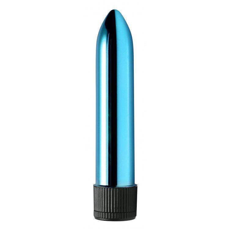5 Inch Slim Vibe Packaged - Blue - The Dildo Hub