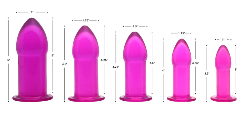 5 Piece Anal Trainer Set - Purple - The Dildo Hub