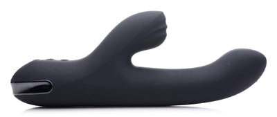 5 Star 13X Silicone Pulsing and Rabbit Vibrator - Black - The Dildo Hub