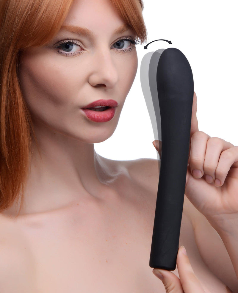 5 Star 9X Come-Hither G-Spot Silicone Vibrator - Black - The Dildo Hub