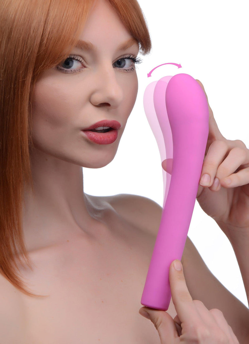 5 Star 9X Come-Hither G-Spot Silicone Vibrator - Pink - The Dildo Hub