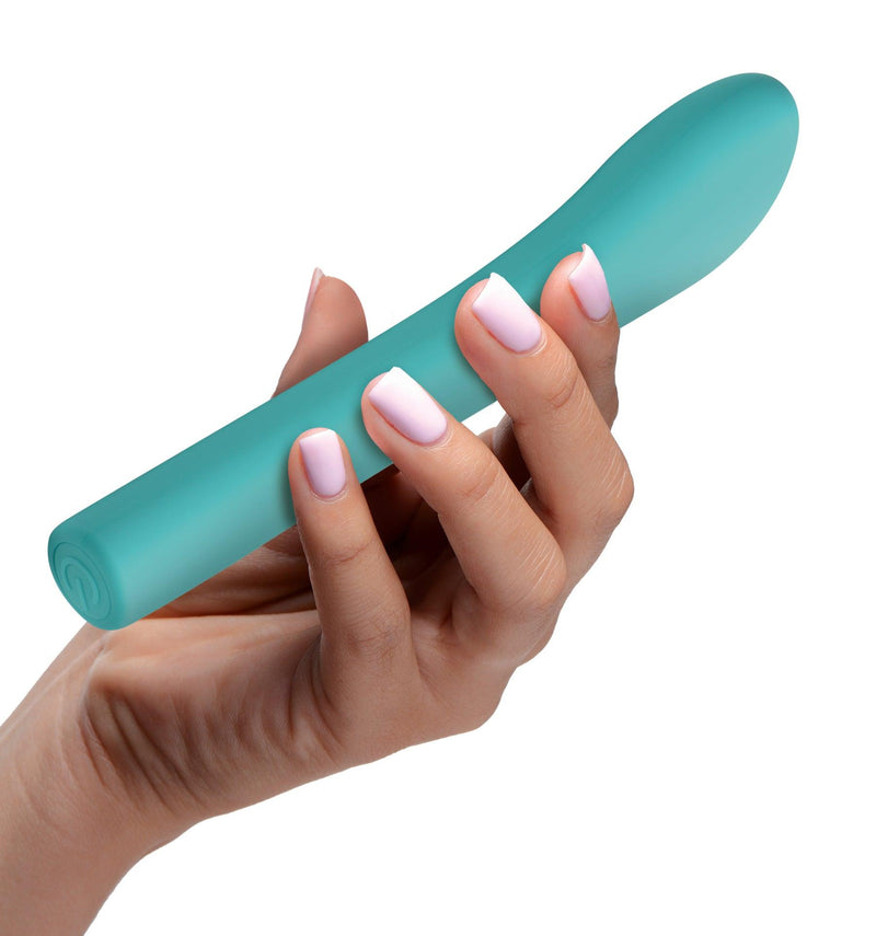 5 Star 9X Come-Hither G-Spot Silicone Vibrator - Teal - The Dildo Hub