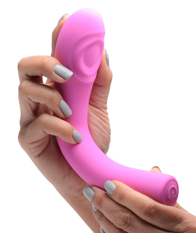 5 Star 9X Pulsing G-spot Silicone Vibrator - Pink - The Dildo Hub