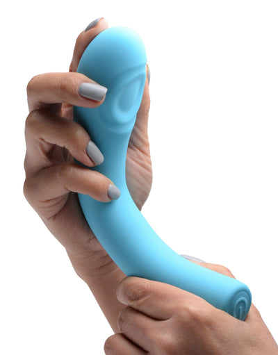 5 Star 9X Pulsing G-spot Silicone Vibrator - Teal - The Dildo Hub