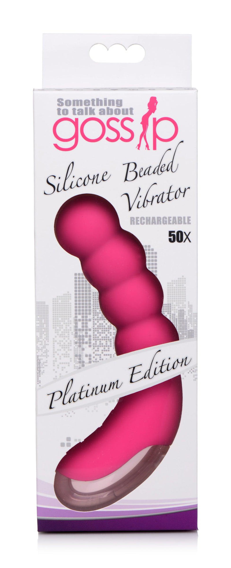 50X Silicone Beaded Vibrator - Pink - The Dildo Hub