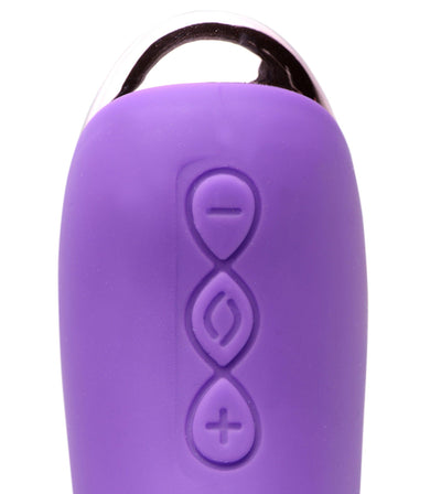 50X Silicone Beaded Vibrator - Purple - The Dildo Hub