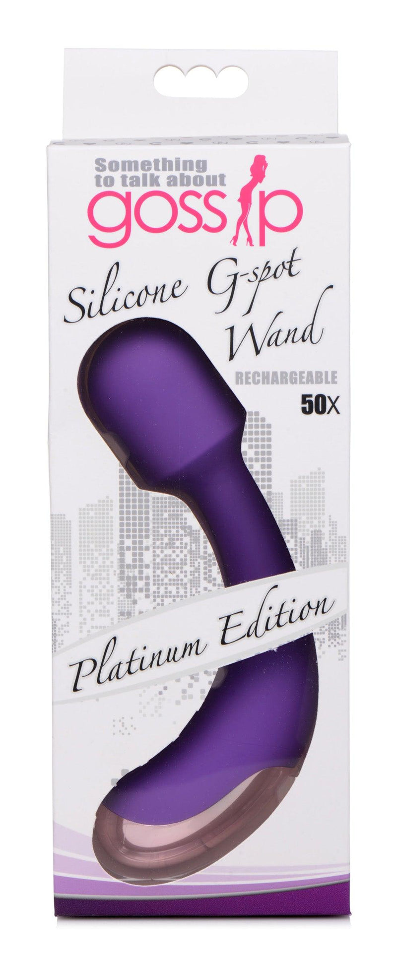 50X Silicone G-spot Wand - Purple - The Dildo Hub