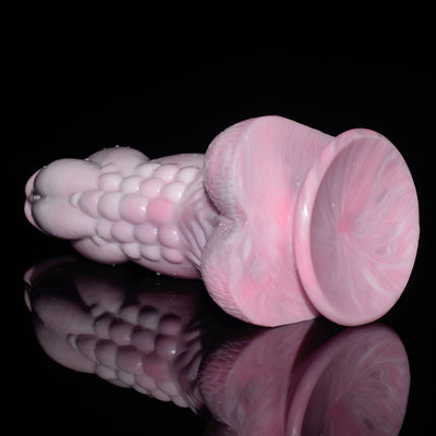 Big Fantasy Dragon Dildo in Pink Marbling - 9.64 Inches Sex Toys from thedildohub.com