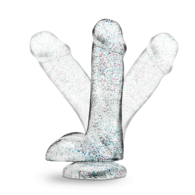 Naturally Yours - 6 Inch Glitter Cock - Sparkling Clear  from thedildohub.com