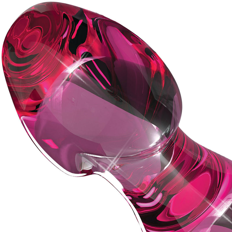 Icicles 73 Pink Glass Butt Plug | Pipedream Sex Toys from thedildohub.com