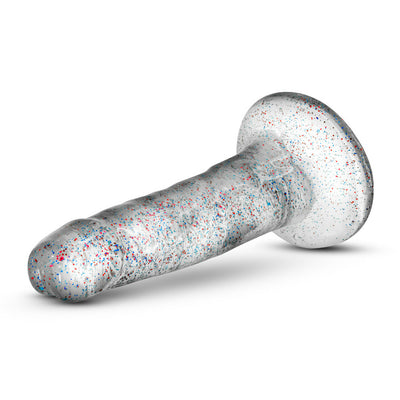 Naturally Yours - 5.5 inch Glitter Dong - Sparkling Clear  from thedildohub.com
