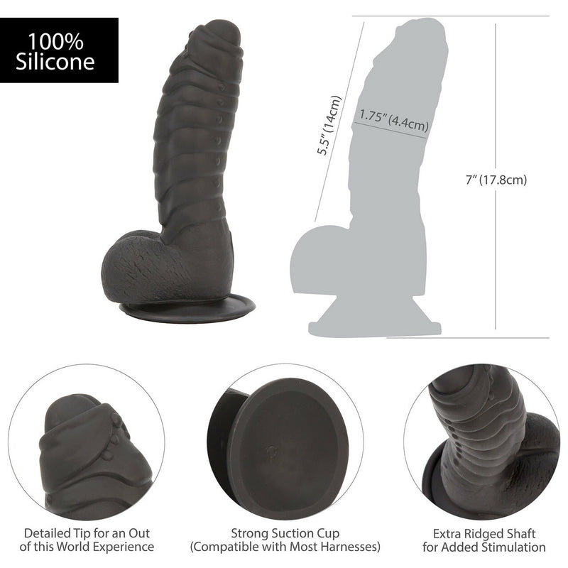 Addiction Ben Black Realistic Dildo With Balls - 7 Inches | BMS Factory  from BMS Factory