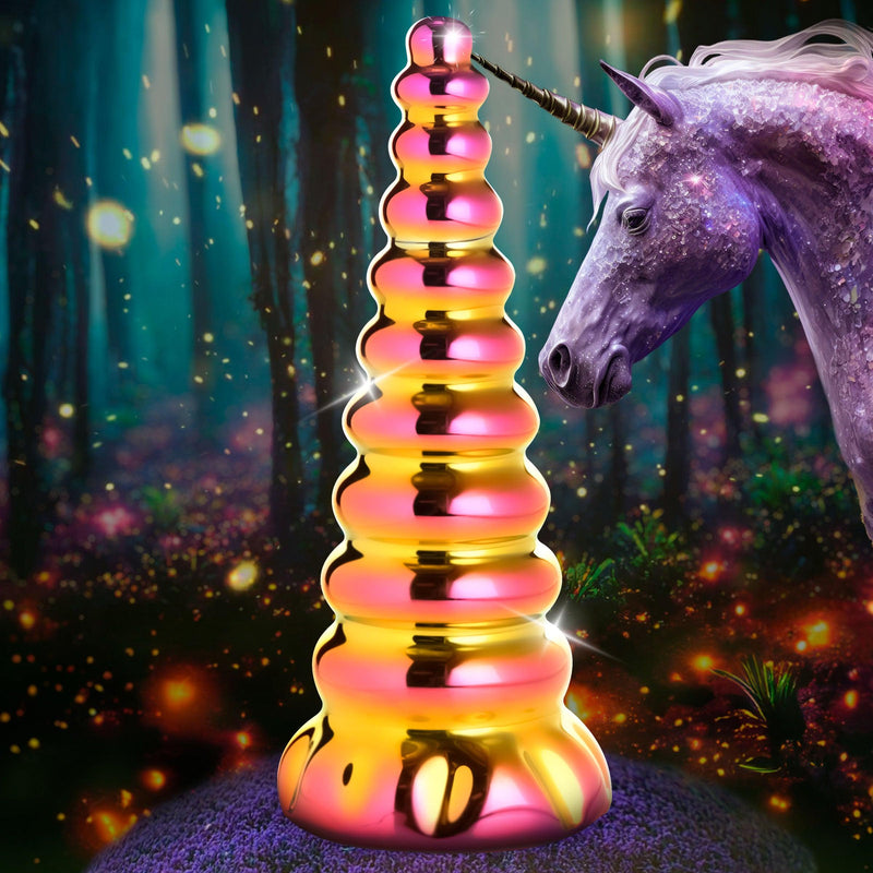 6.3 Inch Twilight Unicorn Glass Dildo - Borosilicate Dildo - The Dildo Hub