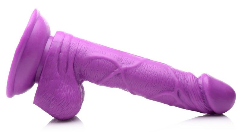 6.5 Inch Realistic Dildo with Balls - Purple - The Dildo Hub