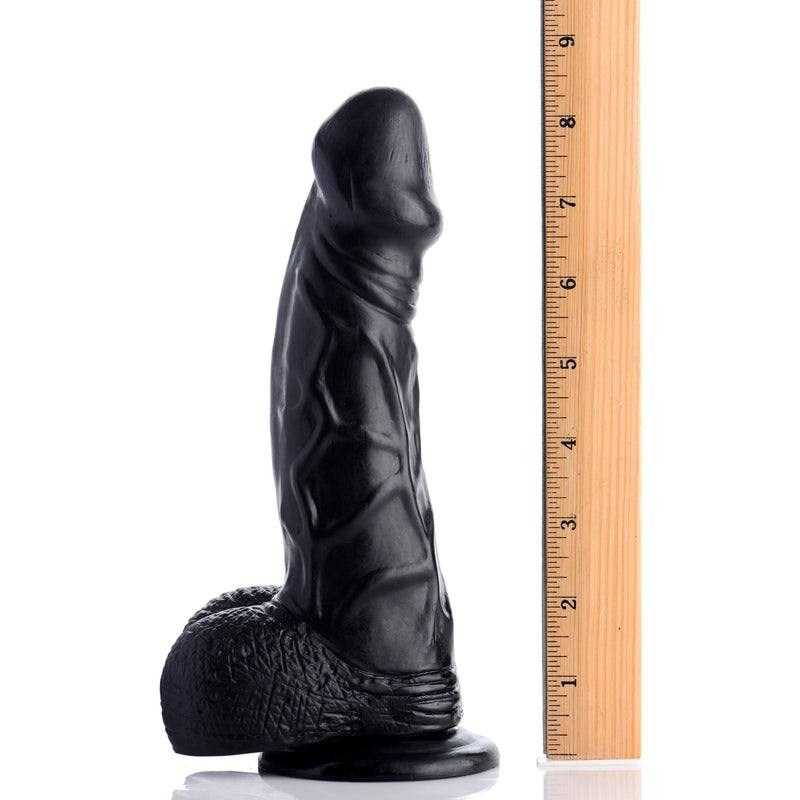 6.5 Inch Realistic Suction Cup Dildo- Black - The Dildo Hub