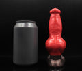 Custom Bernard Animal Knot Dildo in Platinum Silicone