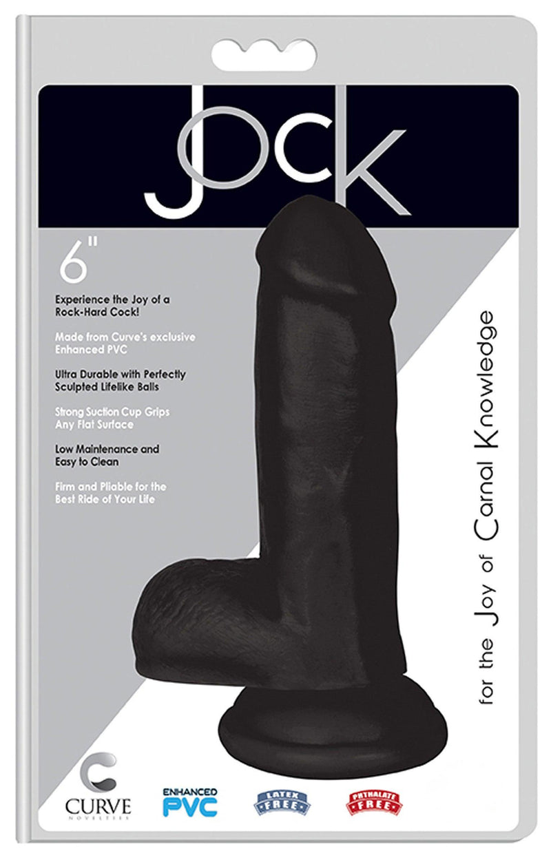 6 Inch Black Jock | Realistic Dildo - Small Realistic Dildo - Lifelike Dildo - The Dildo Hub