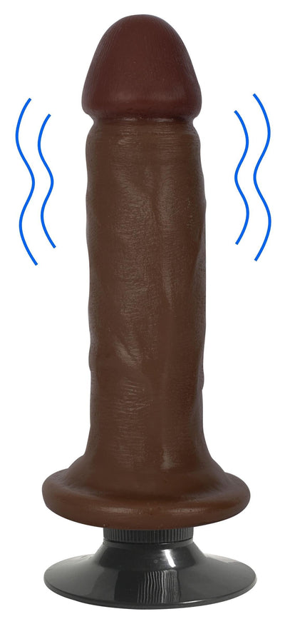 6 Inch Dark Jock | Small Realistic Vibrating Dildo - The Dildo Hub