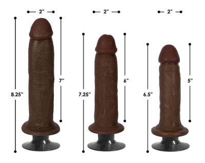 6 Inch Dark Jock | Small Realistic Vibrating Dildo - The Dildo Hub