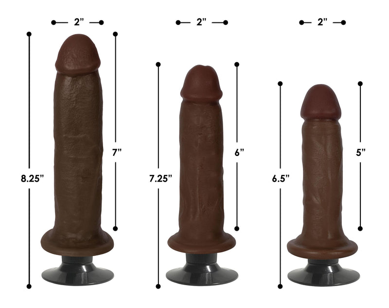 6 Inch Dark Jock | Small Realistic Vibrating Dildo - The Dildo Hub