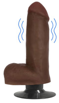 6 Inch Dark Jock | Small Vibrating Dildo with Balls