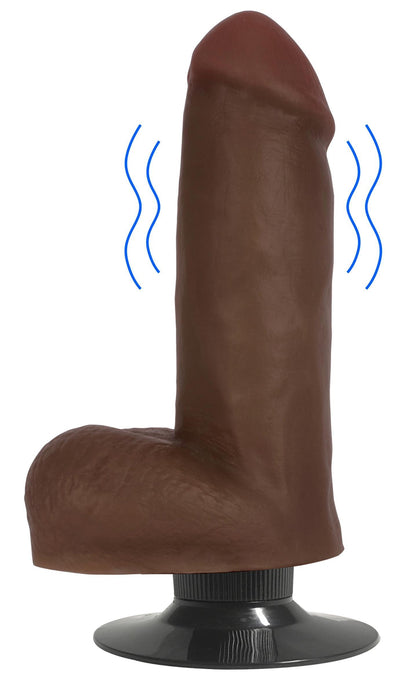 6 Inch Dark Jock | Small Vibrating Dildo with Balls - The Dildo Hub